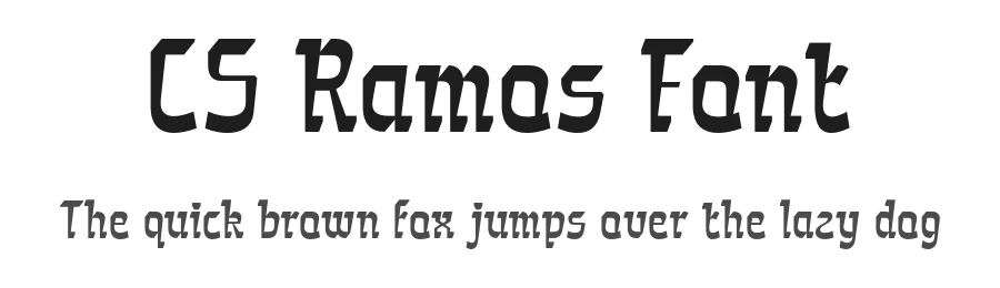 CS Ramos Font by craftsupplyco — Display Font