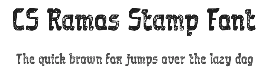 CS Ramos Stamp Font by craftsupplyco — Display Font
