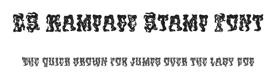 CS Rampage Stamp Font by craftsupplyco — Display Font