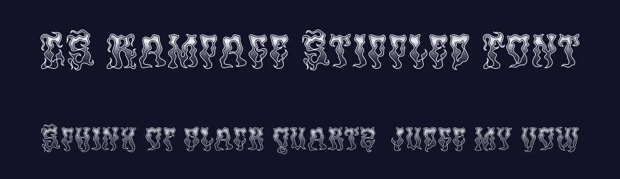 CS Rampage Stippled Font by craftsupplyco — Display Font — thumbnail 2