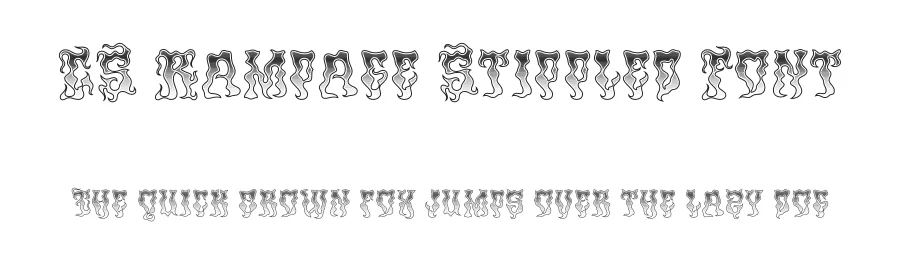 CS Rampage Stippled Font by craftsupplyco — Display Font