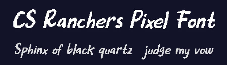 CS Ranchers Pixel Font by craftsupplyco — Script Handwritten Font — thumbnail 2
