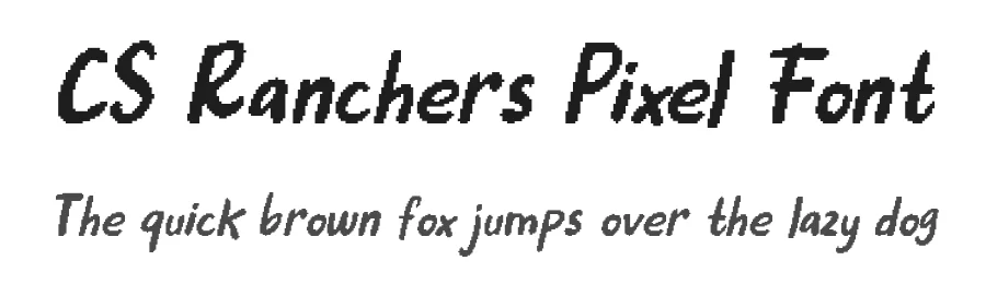 CS Ranchers Pixel Font by craftsupplyco — Script Handwritten Font