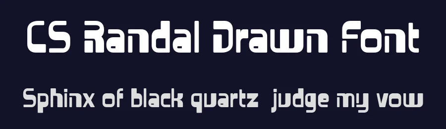 CS Randal Drawn Font by craftsupplyco — Display Font — thumbnail 2