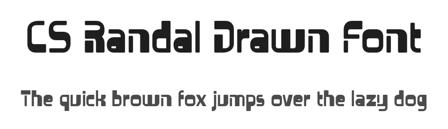 CS Randal Drawn Font by craftsupplyco — Display Font