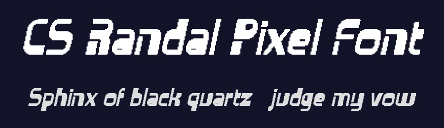 CS Randal Pixel Font by craftsupplyco — Display Font — thumbnail 2