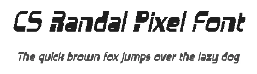 CS Randal Pixel Font by craftsupplyco — Display Font