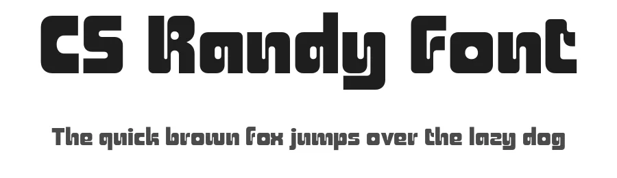 CS Randy Font by craftsupplyco — Display Font