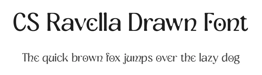 CS Ravella Drawn Font by craftsupplyco β Sans Serif Font