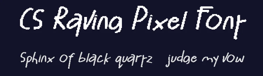 CS Raving Pixel Font by craftsupplyco — Script Handwritten Font — thumbnail 2
