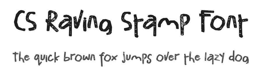 CS Raving Stamp Font by craftsupplyco — Display Font