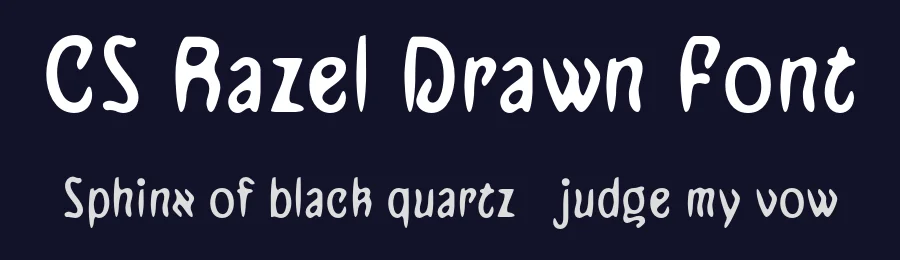 CS Razel Drawn Font by craftsupplyco — Display Font — thumbnail 2