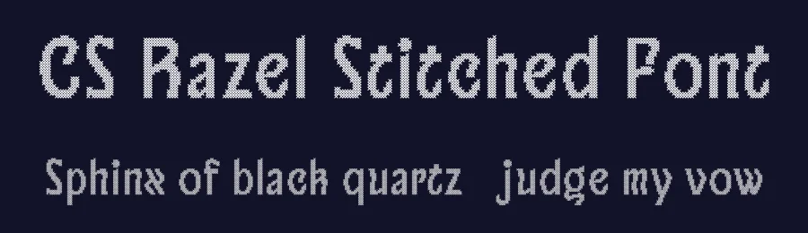 CS Razel Stitched Font by craftsupplyco — Display Font — thumbnail 2