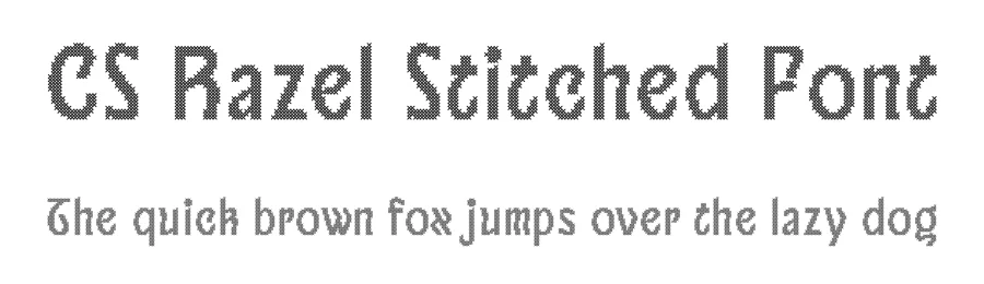 CS Razel Stitched Font by craftsupplyco — Display Font