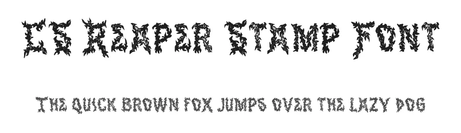 CS Reaper Stamp Font by craftsupplyco β Display Font