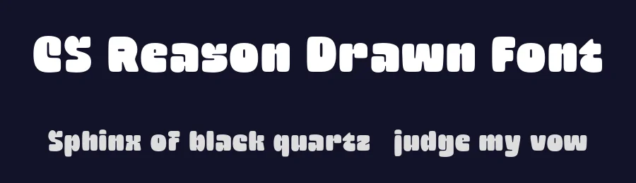 CS Reason Drawn Font by craftsupplyco — Display Font — thumbnail 2