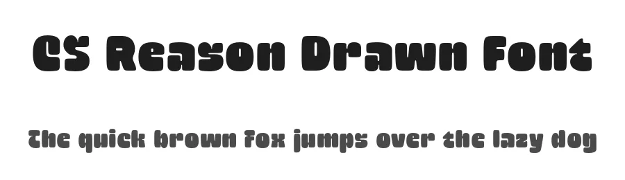 CS Reason Drawn Font by craftsupplyco — Display Font