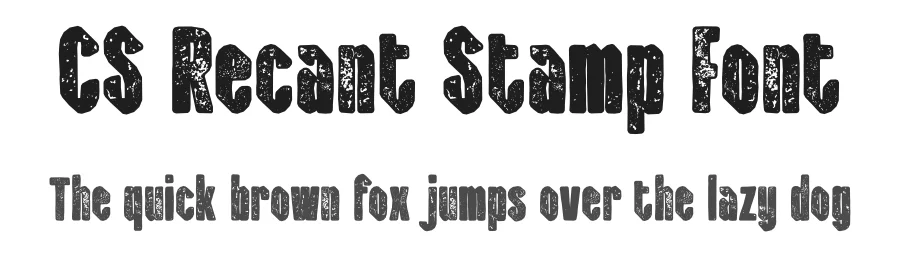 CS Recant Stamp Font by craftsupplyco — Display Font