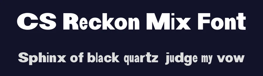 CS Reckon Mix Font by craftsupplyco — Display Font — thumbnail 2
