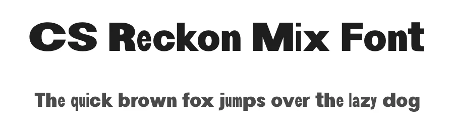 CS Reckon Mix Font by craftsupplyco — Display Font