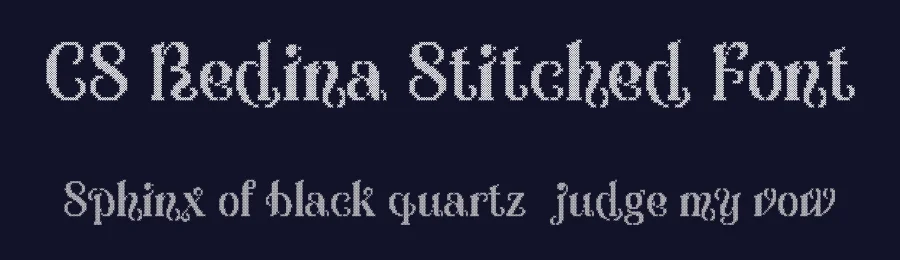 CS Redina Stitched Font by craftsupplyco — Display Font — thumbnail 2