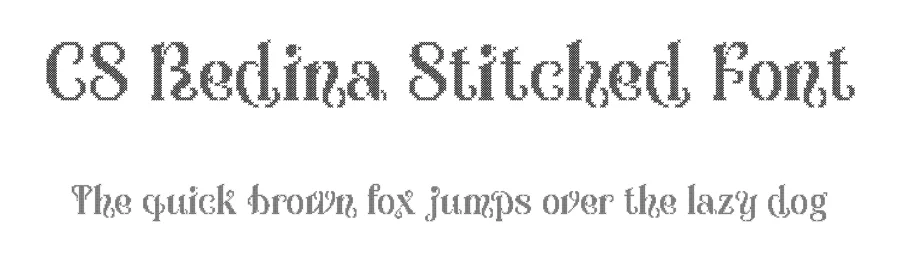 CS Redina Stitched Font by craftsupplyco — Display Font