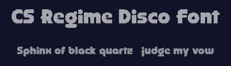 CS Regime Disco Font by craftsupplyco — Display Font — thumbnail 2