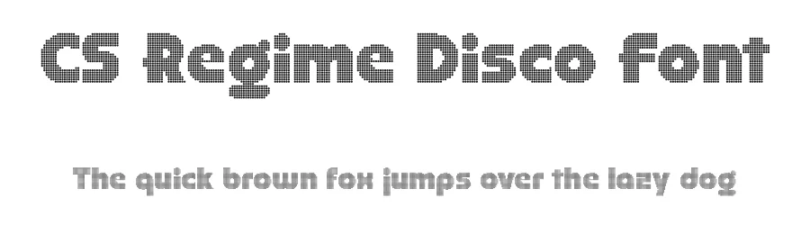 CS Regime Disco Font by craftsupplyco — Display Font