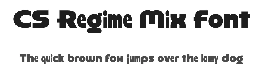 CS Regime Mix Font by craftsupplyco — Display Font