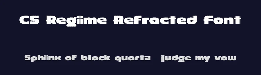 CS Regime Refracted Font by craftsupplyco — Display Font — thumbnail 2