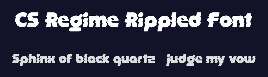 CS Regime Rippled Font by craftsupplyco — Display Font — thumbnail 2