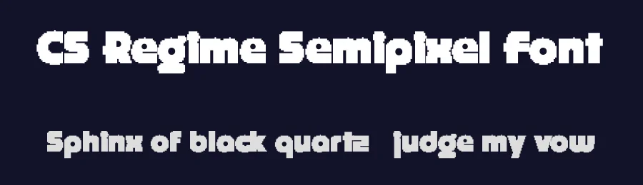 CS Regime Semipixel Font by craftsupplyco — Display Font — thumbnail 2