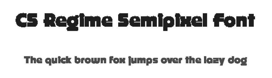 CS Regime Semipixel Font by craftsupplyco — Display Font
