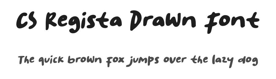 CS Regista Drawn Font by craftsupplyco — Script Handwritten Font