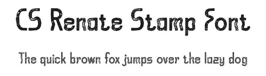 CS Renate Stamp Font by craftsupplyco — Display Font