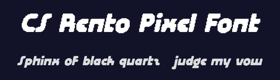 CS Rento Pixel Font by craftsupplyco — Display Font — thumbnail 2