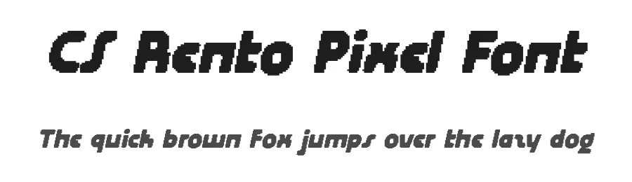CS Rento Pixel Font by craftsupplyco — Display Font