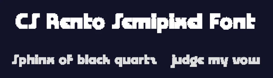 CS Rento Semipixel Font by craftsupplyco — Display Font — thumbnail 2
