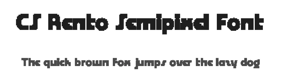 CS Rento Semipixel Font by craftsupplyco — Display Font
