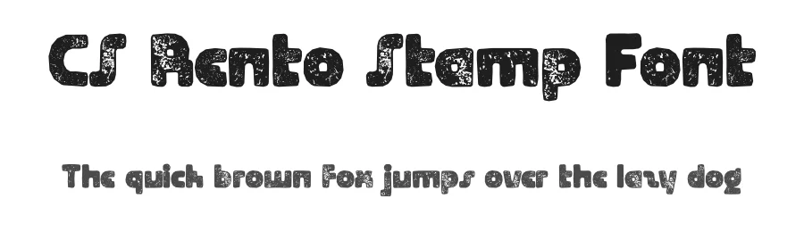 CS Rento Stamp Font by craftsupplyco — Display Font