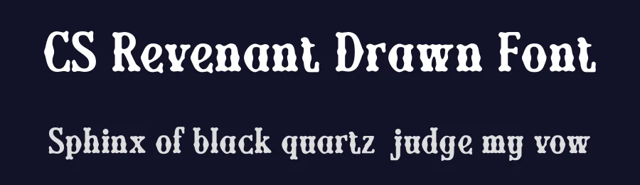 CS Revenant Drawn Font by craftsupplyco — Display Font — thumbnail 2