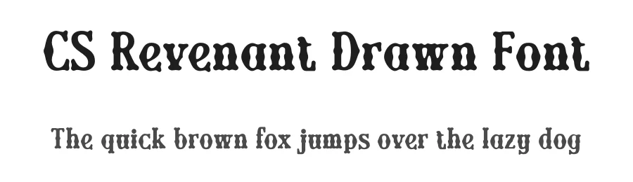 CS Revenant Drawn Font by craftsupplyco — Display Font