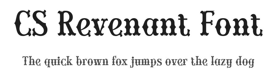 CS Revenant Font by craftsupplyco β Display Font
