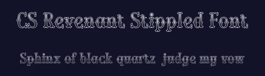 CS Revenant Stippled Font by craftsupplyco — Display Font — thumbnail 2