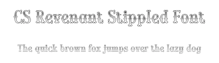 CS Revenant Stippled Font by craftsupplyco — Display Font
