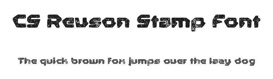 CS Revson Stamp Font by craftsupplyco — Display Font