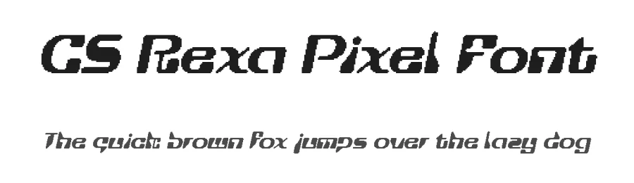 CS Rexa Pixel Font by craftsupplyco — Display Font