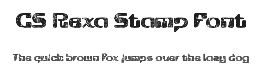 CS Rexa Stamp Font by craftsupplyco — Display Font