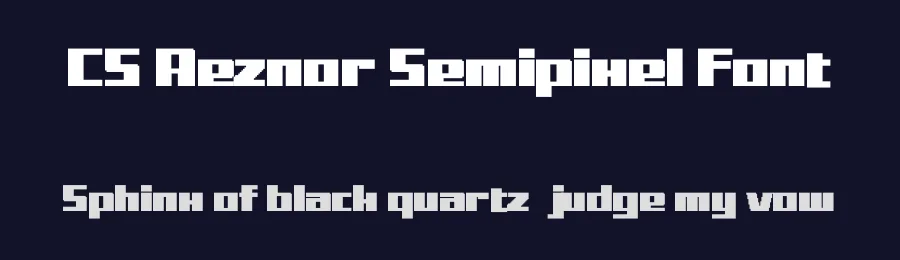 CS Reznor Semipixel Font by craftsupplyco — Display Font — thumbnail 2
