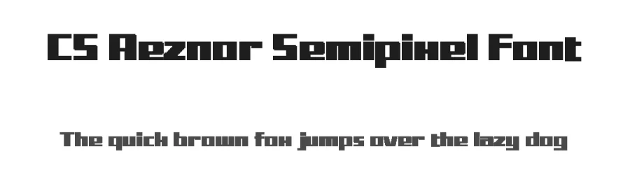 CS Reznor Semipixel Font by craftsupplyco — Display Font